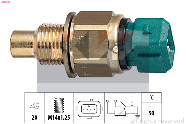 Senzor,temperatura lichid de racire 530 554 KW